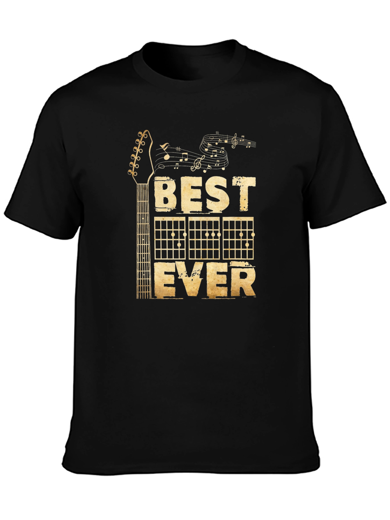 Best Guitar Ever Black Graphic T-Shirt