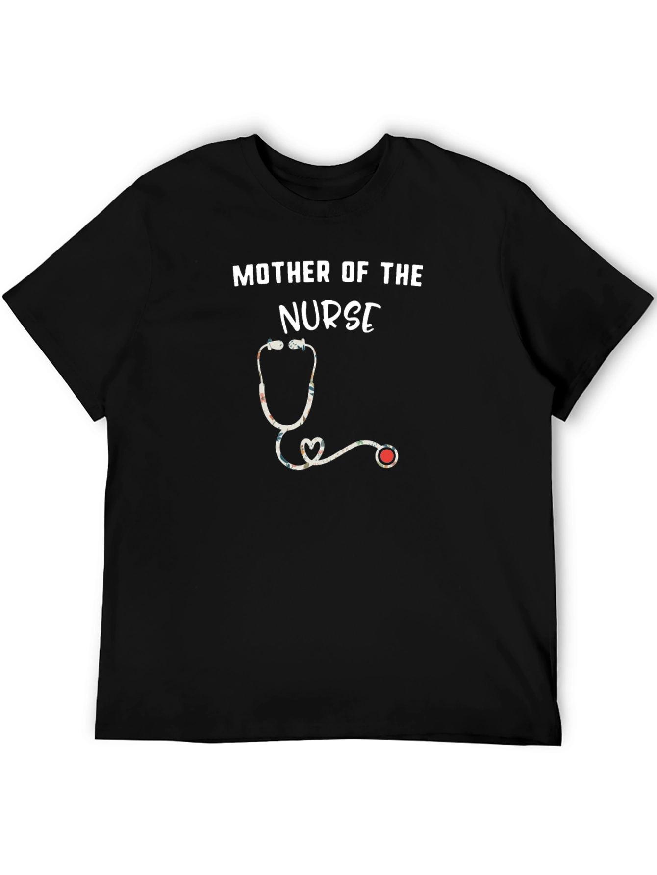 Mother of the Nurse T-Shirt - Floral Stethoscope
