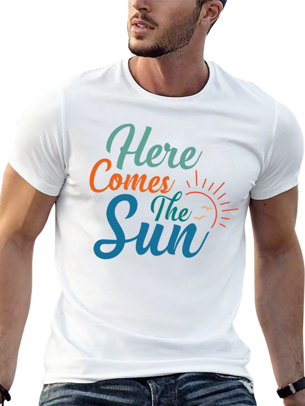 Here Comes The Sun Graphic Tee - Black