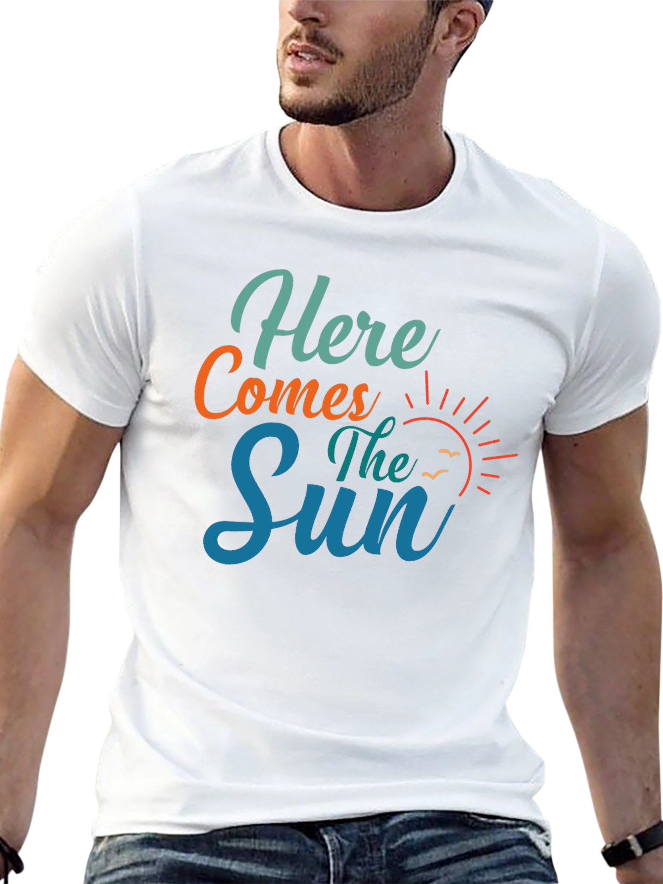 Here Comes The Sun Graphic Tee - Black