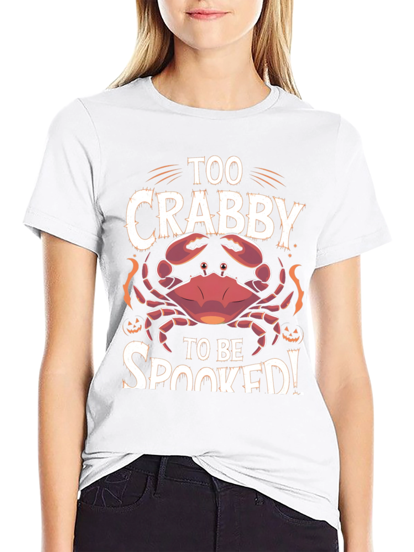 Too Crabby To Be Spooked Halloween T-Shirt