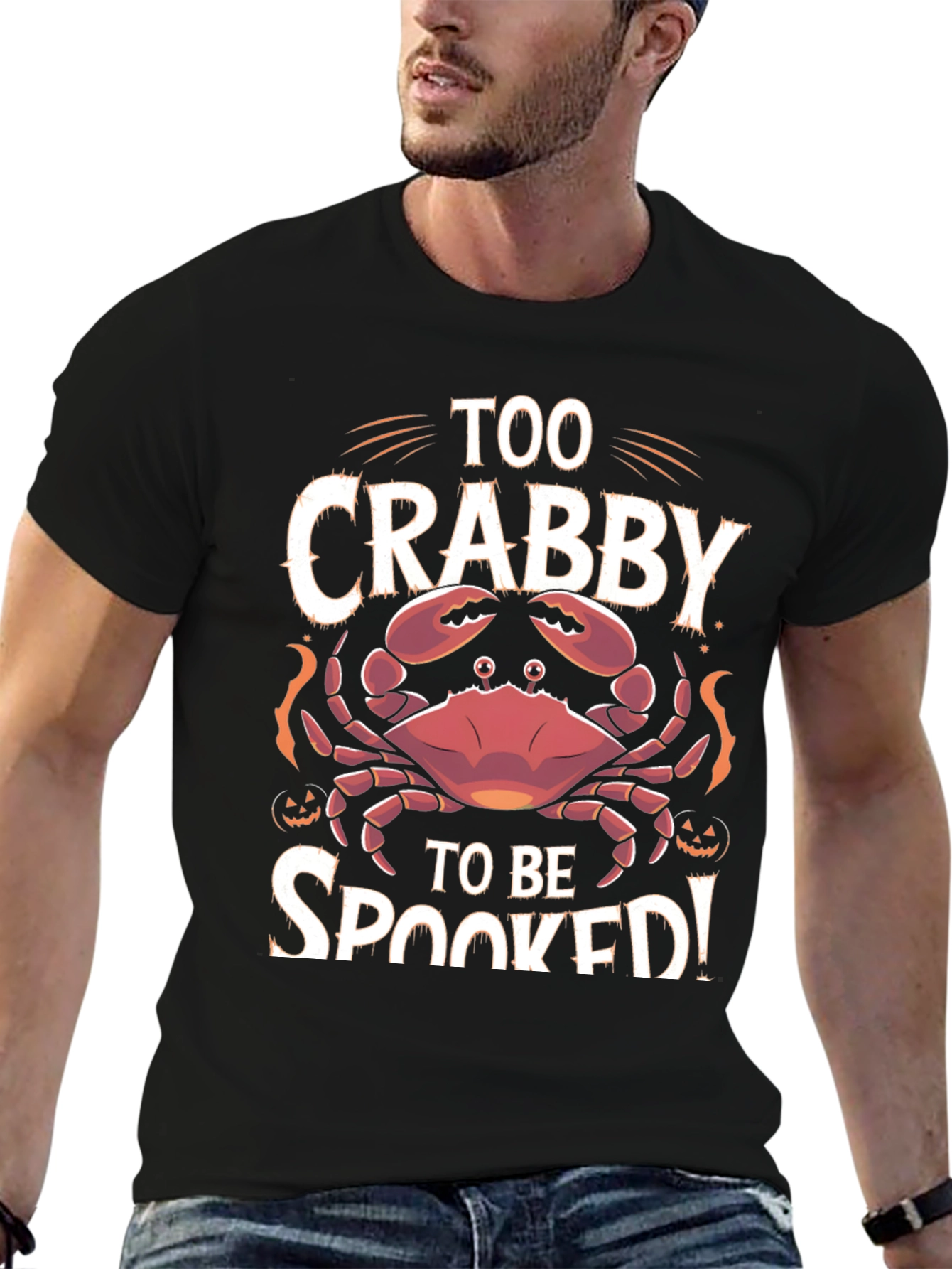 Too Crabby To Be Spooked Halloween T-Shirt