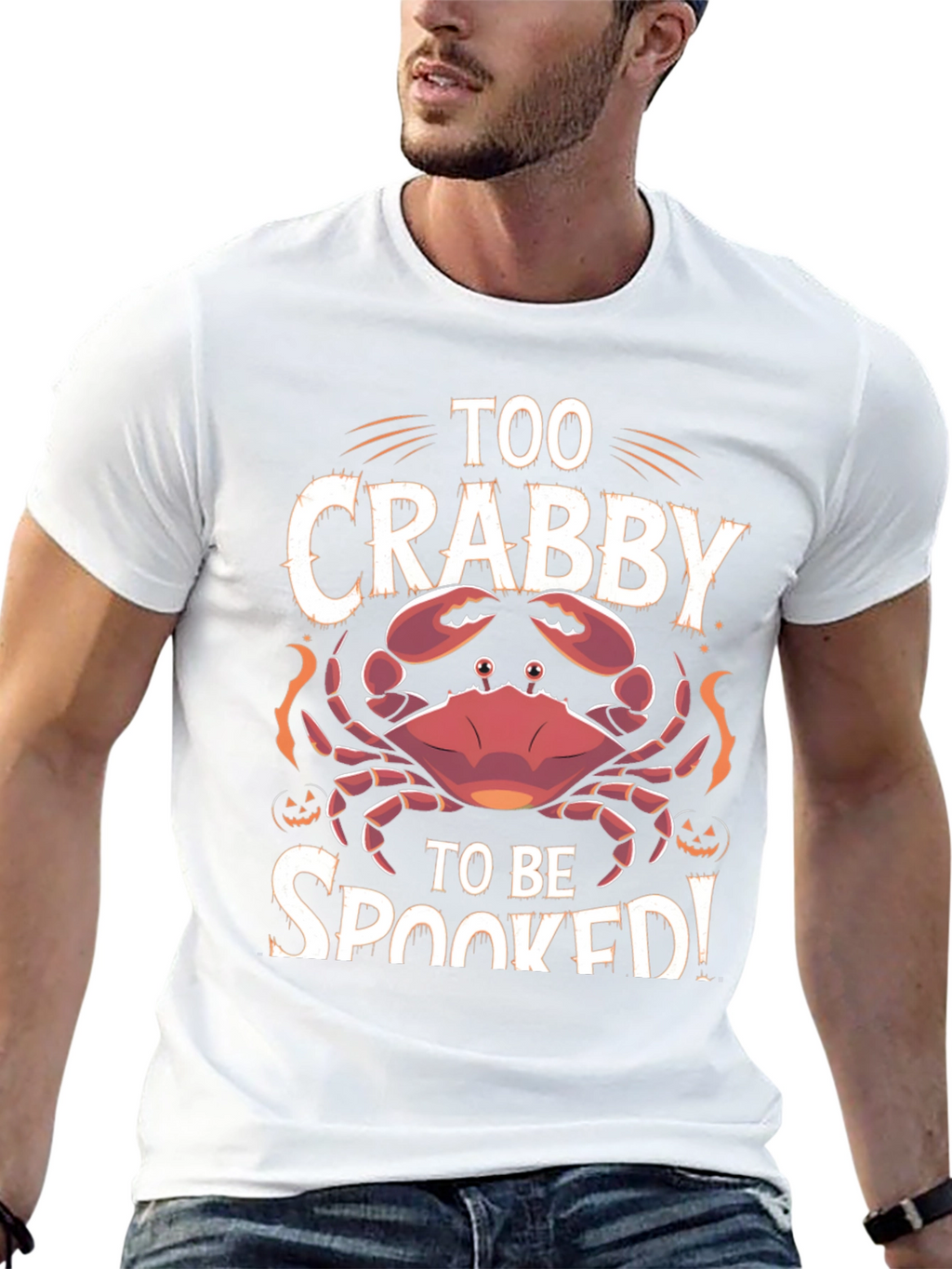Too Crabby To Be Spooked Halloween T-Shirt