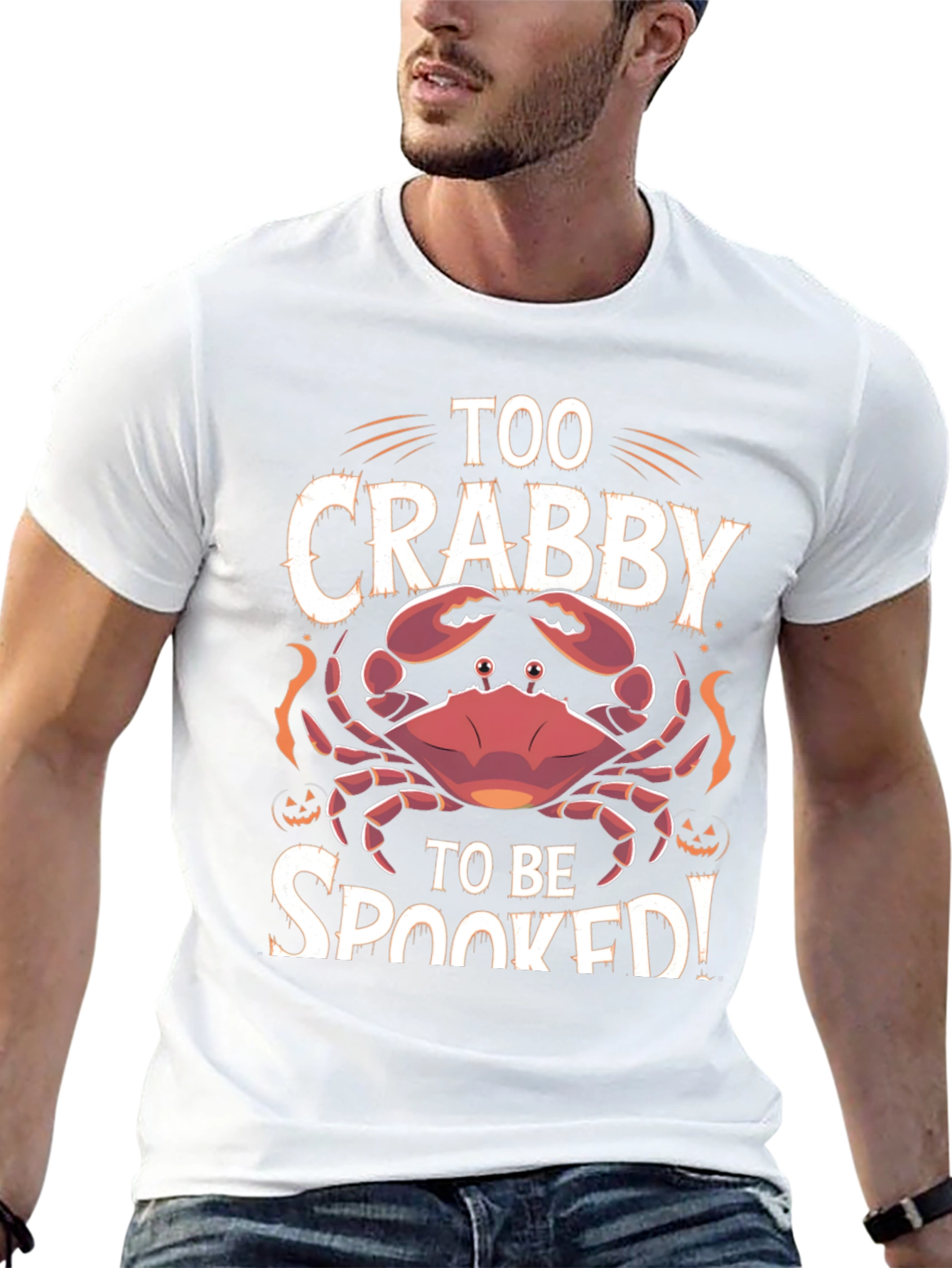 Too Crabby To Be Spooked Halloween T-Shirt