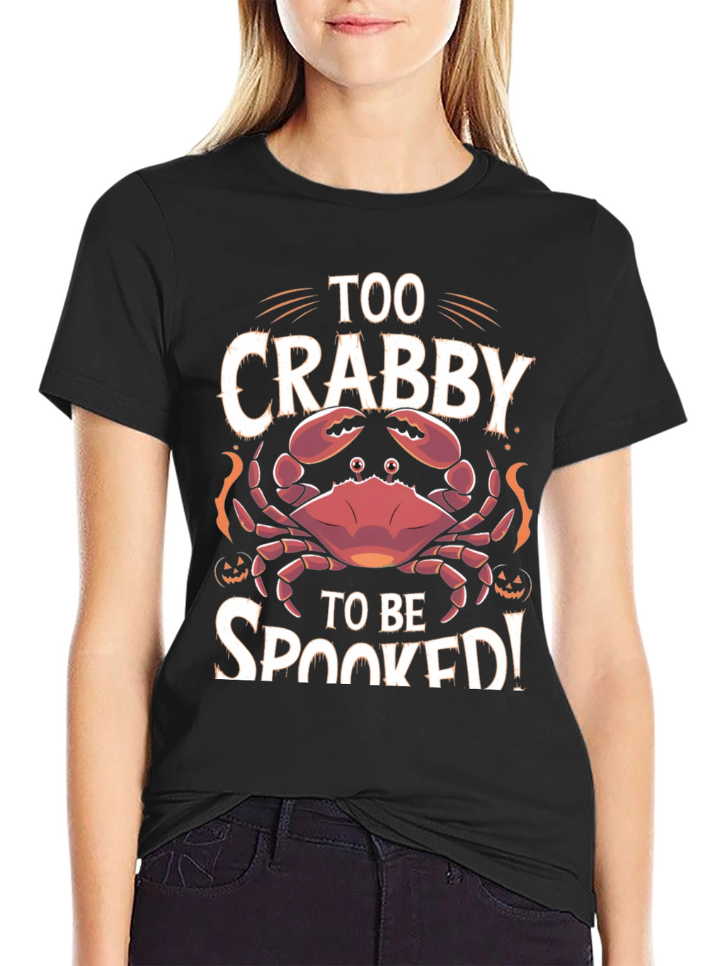 Too Crabby To Be Spooked Halloween T-Shirt