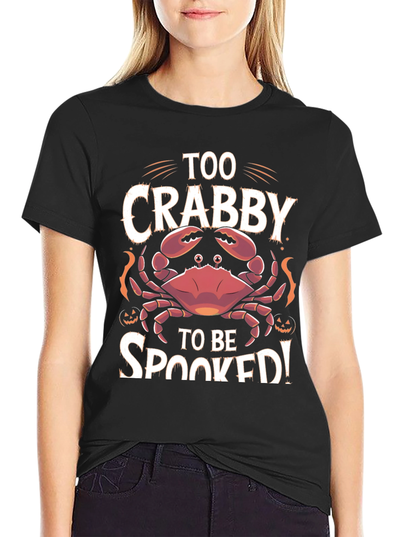 Too Crabby To Be Spooked Halloween T-Shirt