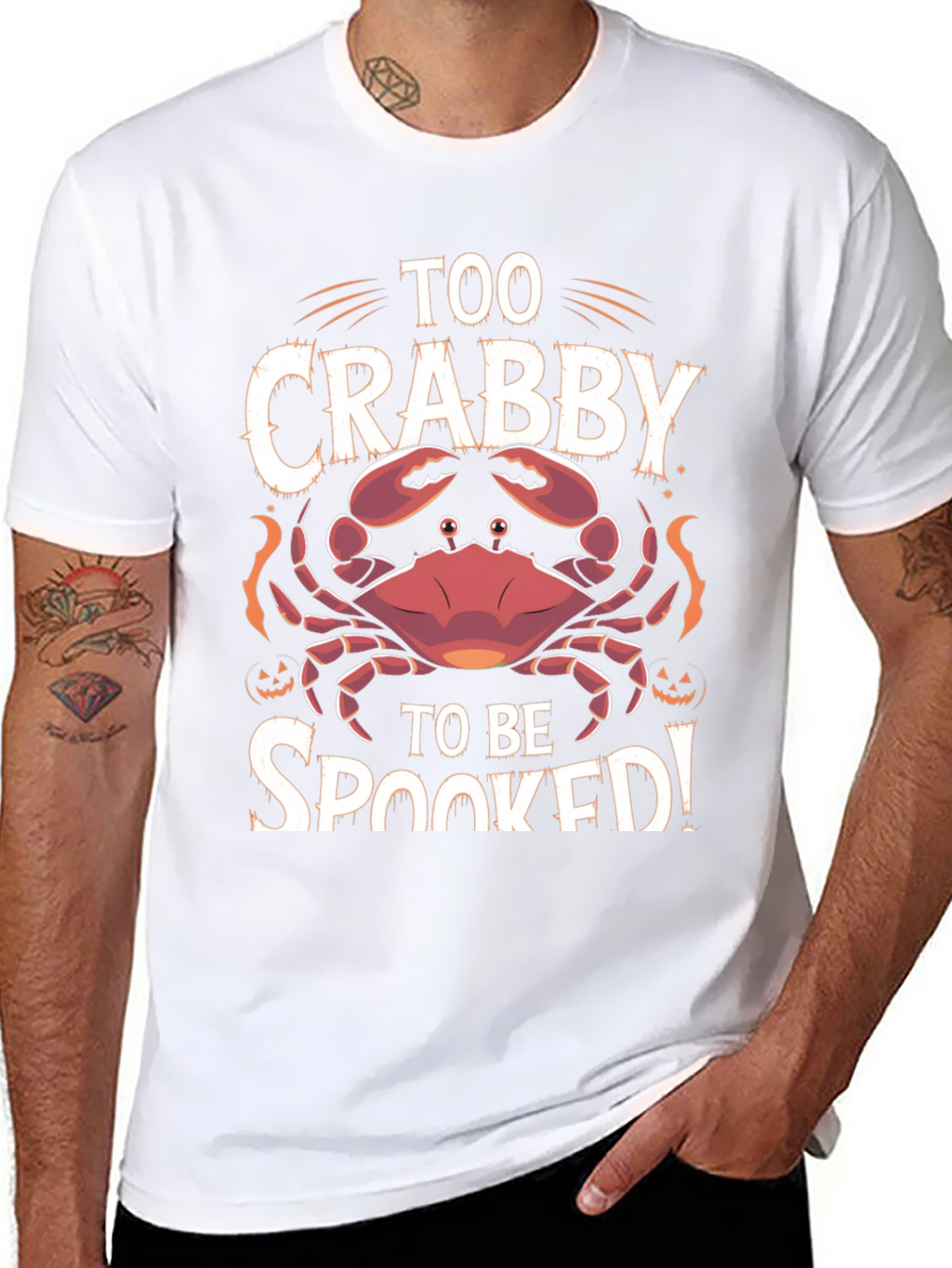 Too Crabby To Be Spooked Halloween T-Shirt