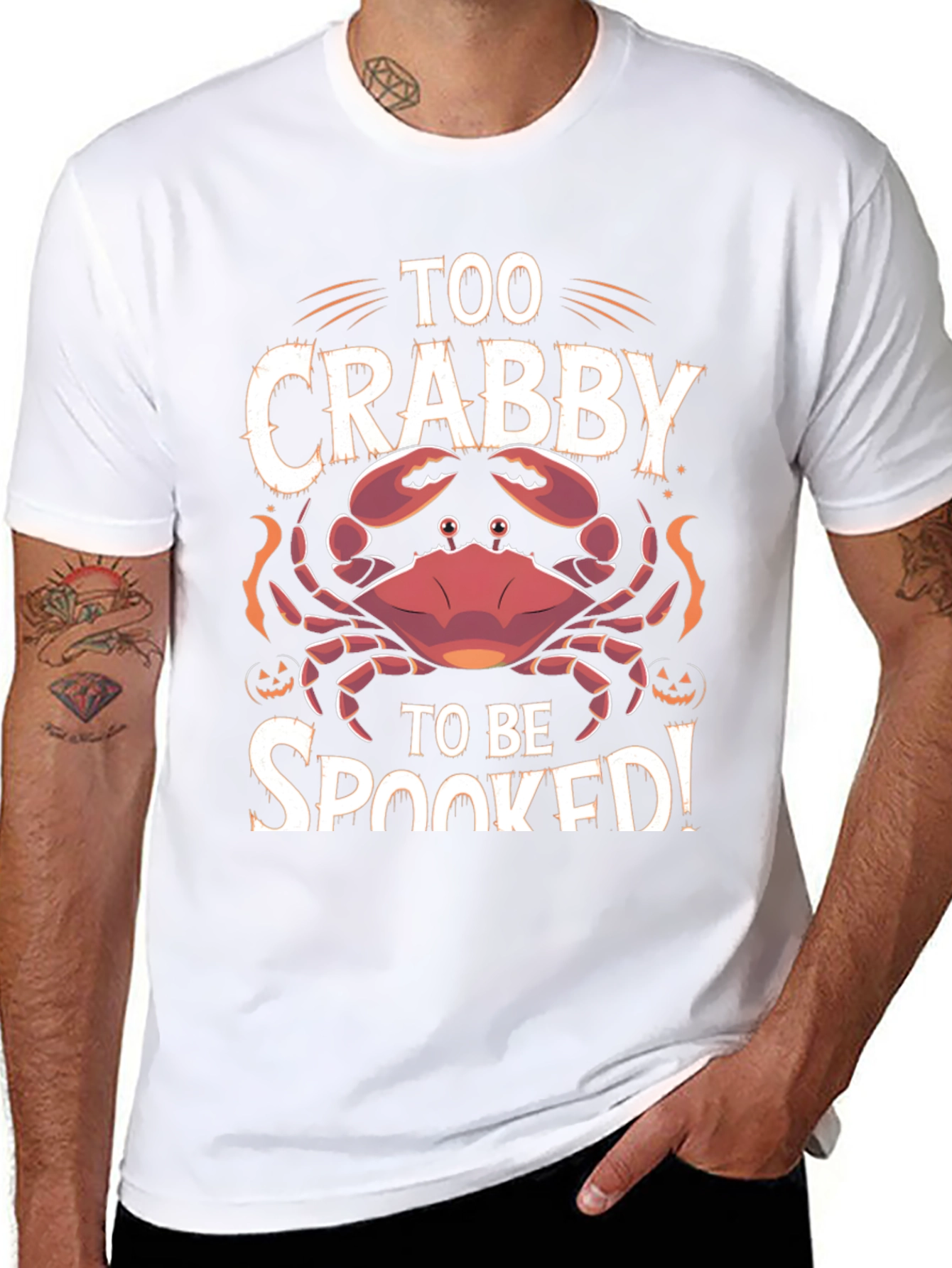 Too Crabby To Be Spooked Halloween T-Shirt