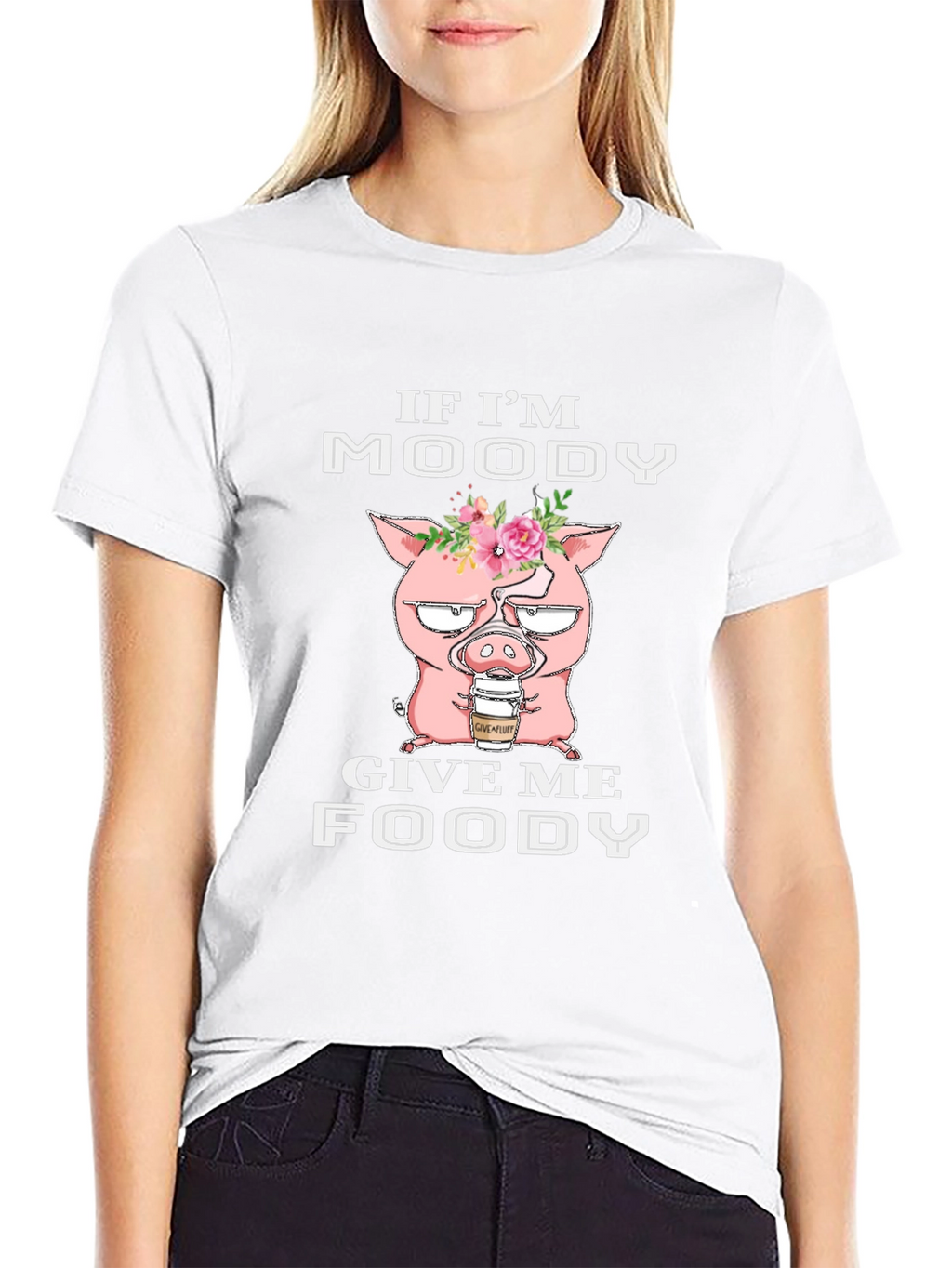 Moody Pig T-Shirt - Funny Graphic Tee