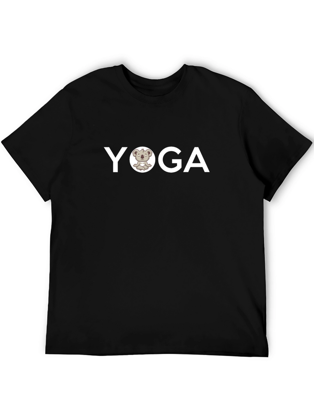 Yoga Koala Graphic T-Shirt - Black