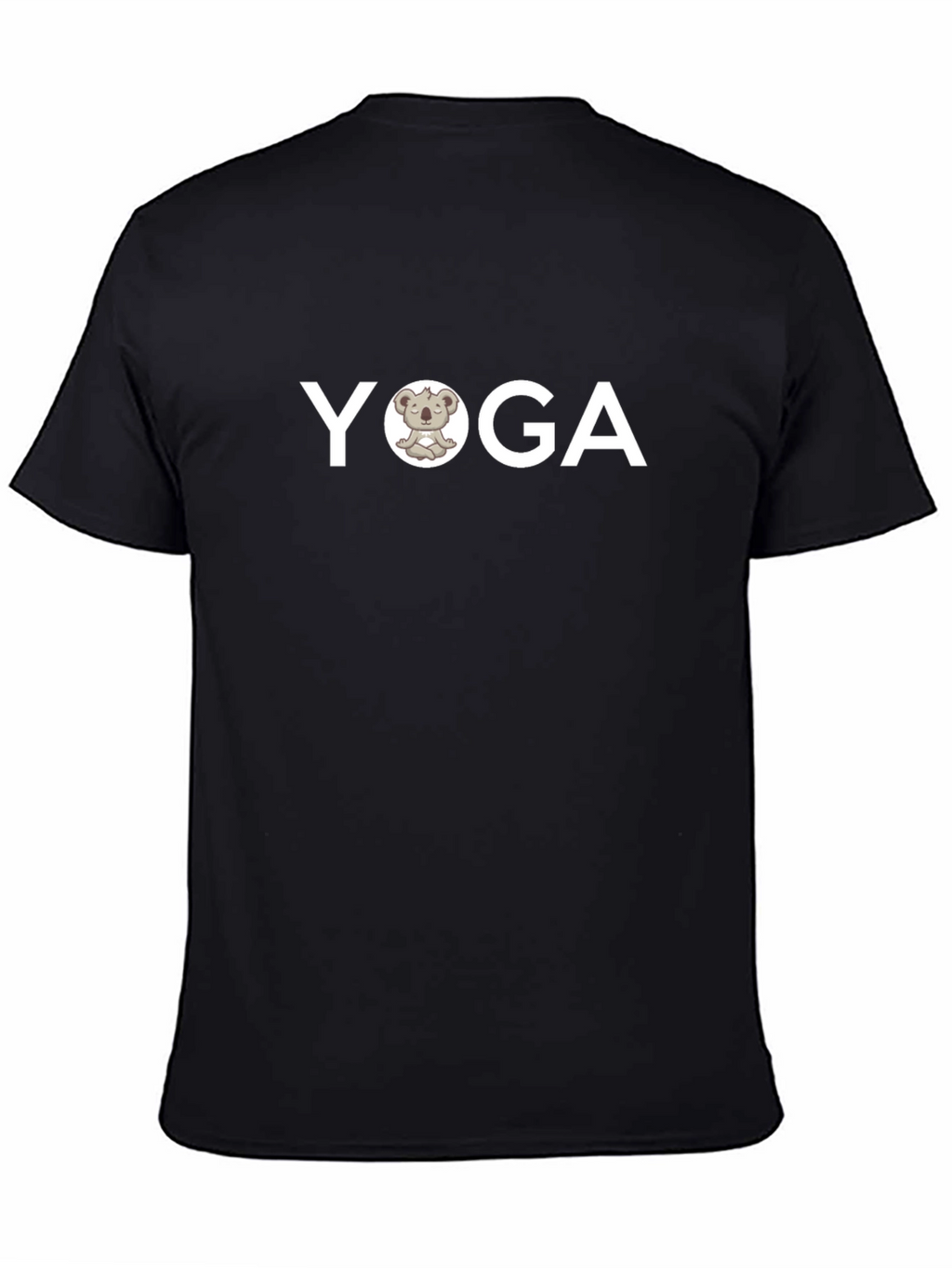 Yoga Koala Graphic T-Shirt - Black