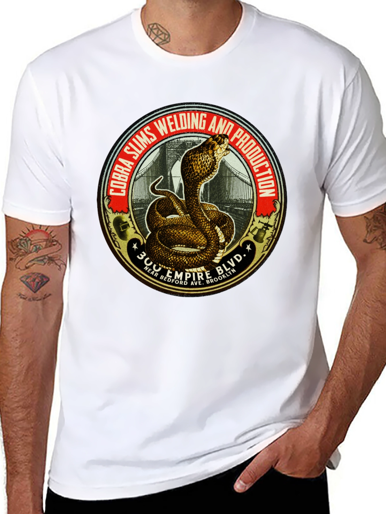 Cobra Slims Welding Production Graphic Tee