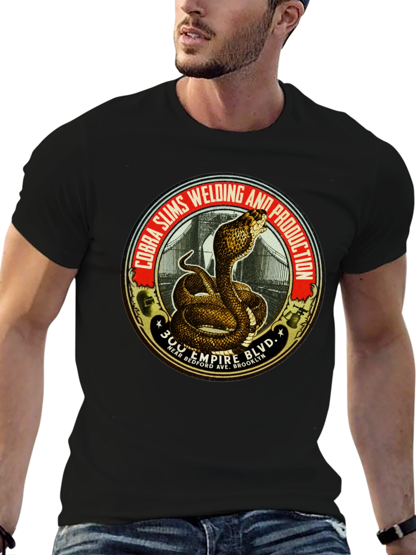 Cobra Slims Welding Production Graphic Tee