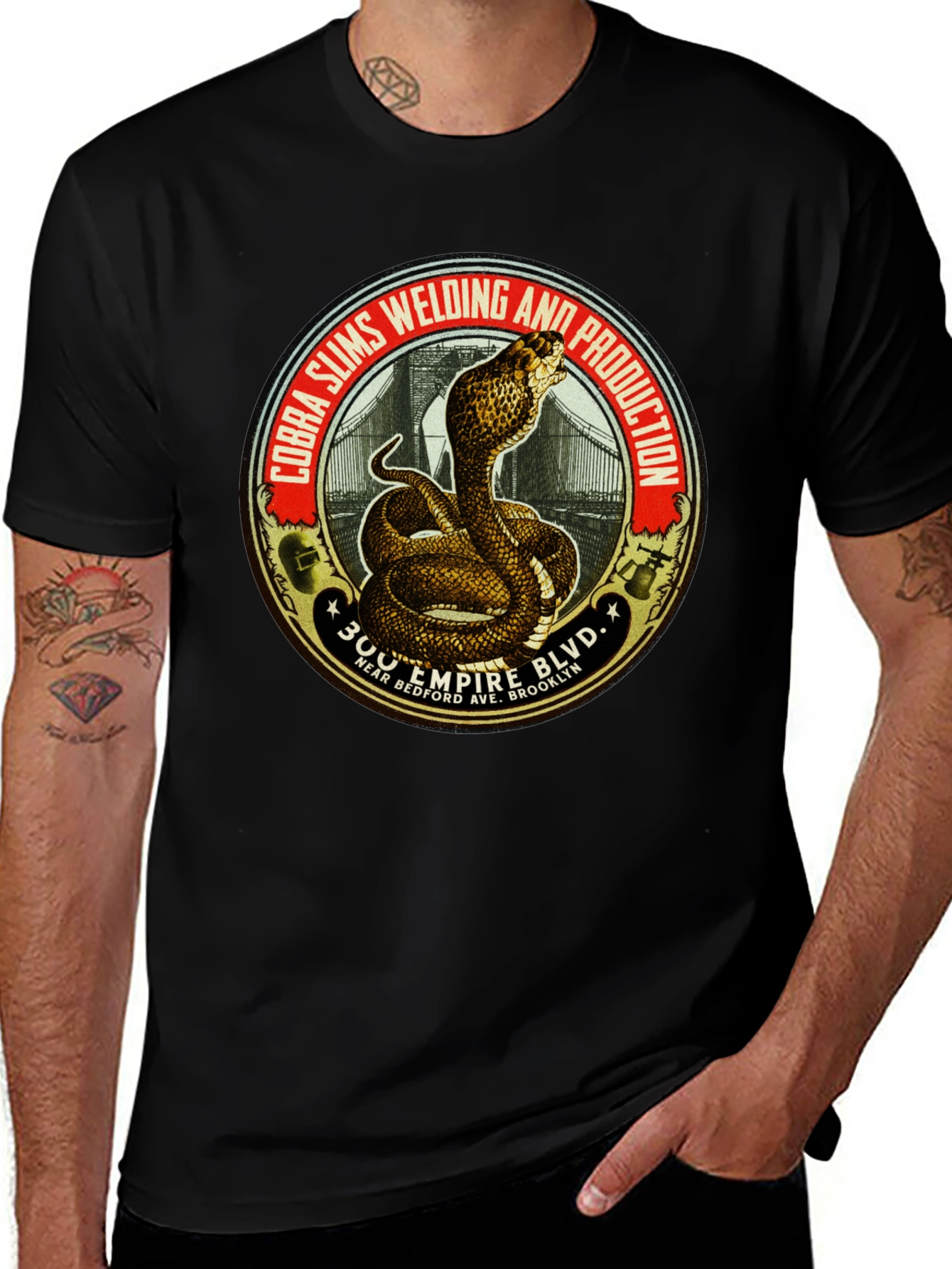 Cobra Slims Welding Production Graphic Tee