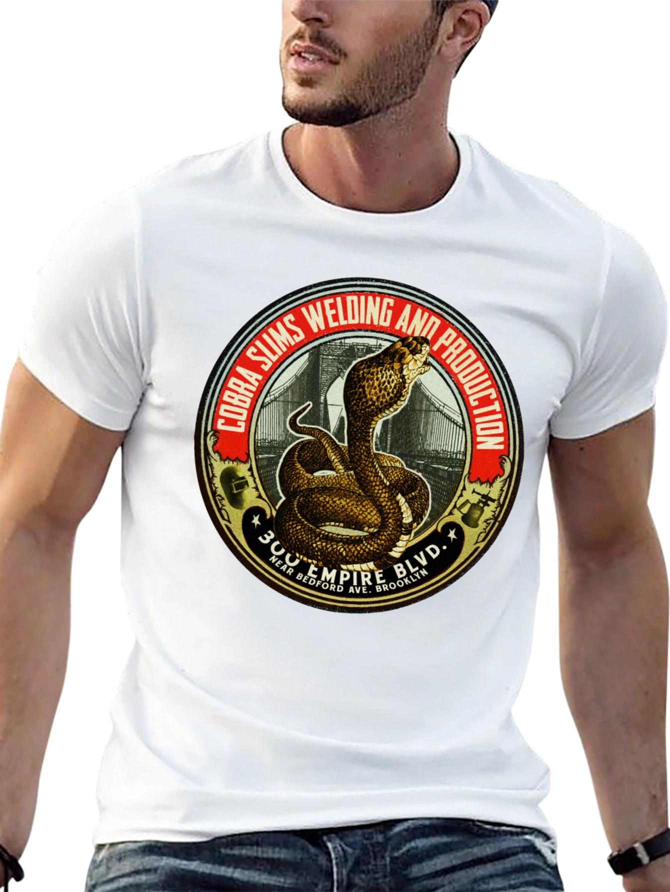 Cobra Slims Welding Production Graphic Tee