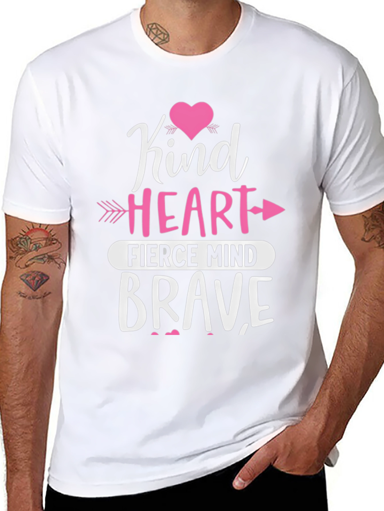 Kind Heart Fierce Mind Brave Graphic Tee