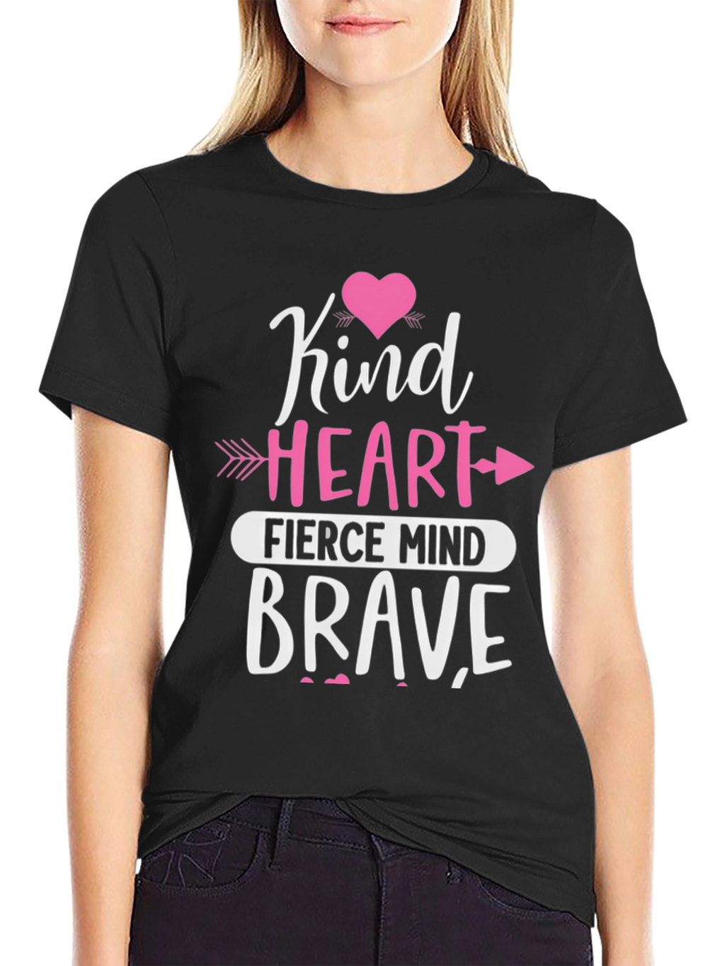Kind Heart Fierce Mind Brave Graphic Tee