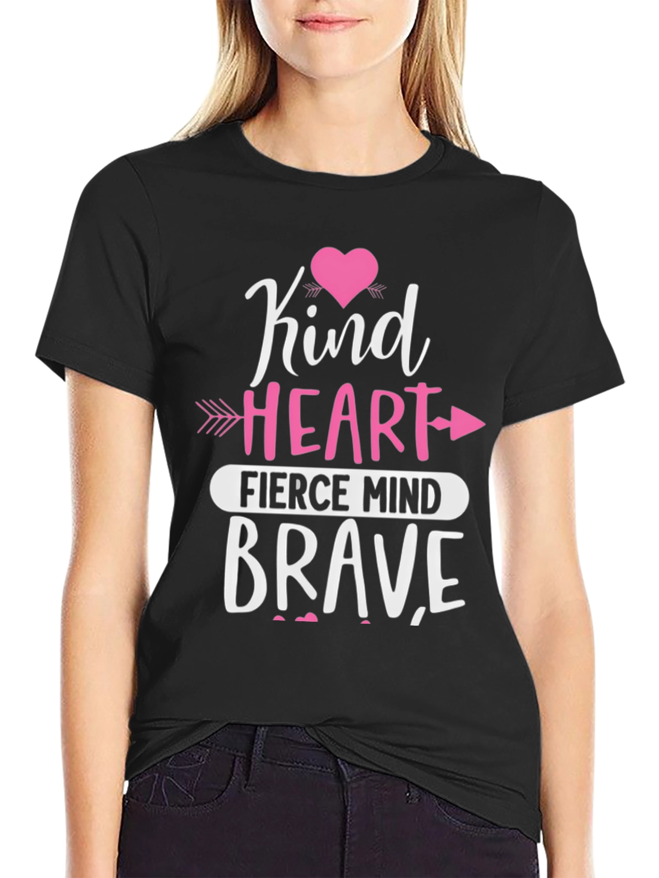 Kind Heart Fierce Mind Brave Graphic Tee