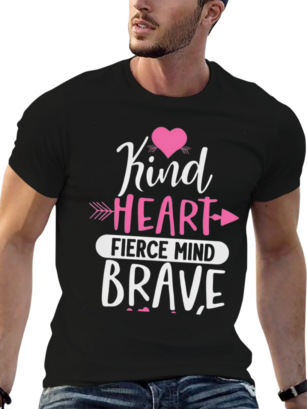 Kind Heart Fierce Mind Brave Graphic Tee