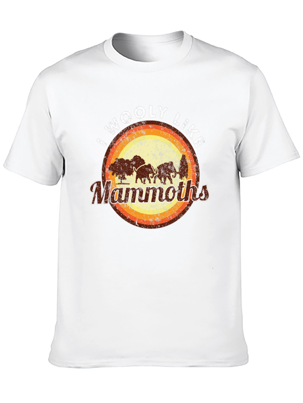I Woolly Like Mammoths Black T-Shirt
