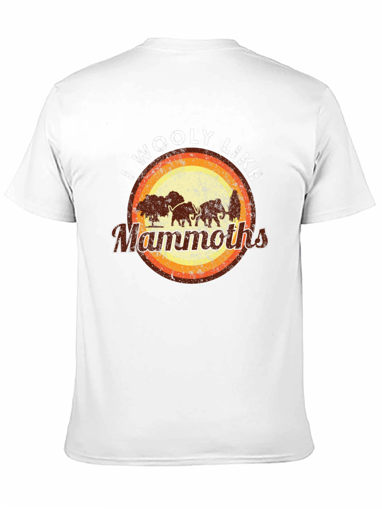 I Woolly Like Mammoths Black T-Shirt