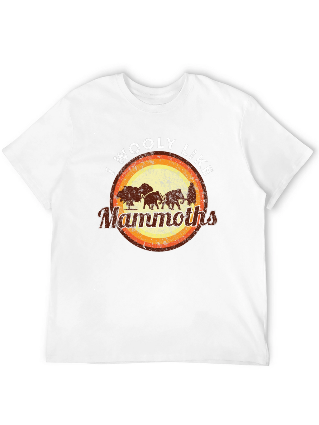 I Woolly Like Mammoths Black T-Shirt
