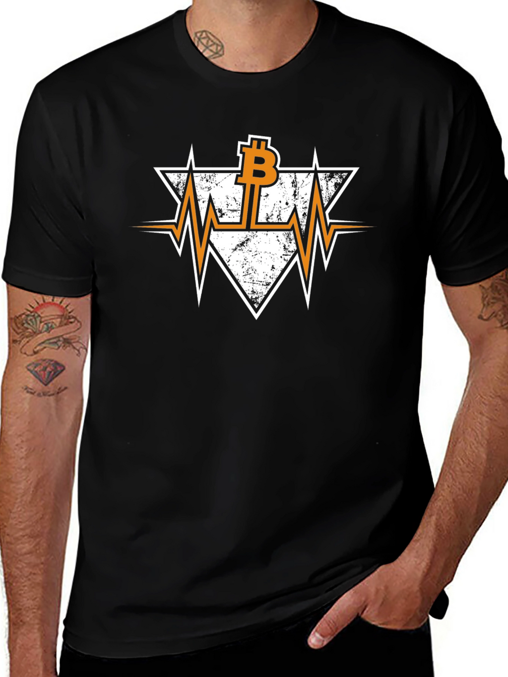Bitcoin Heartbeat T-Shirt - Crypto Investor Tee