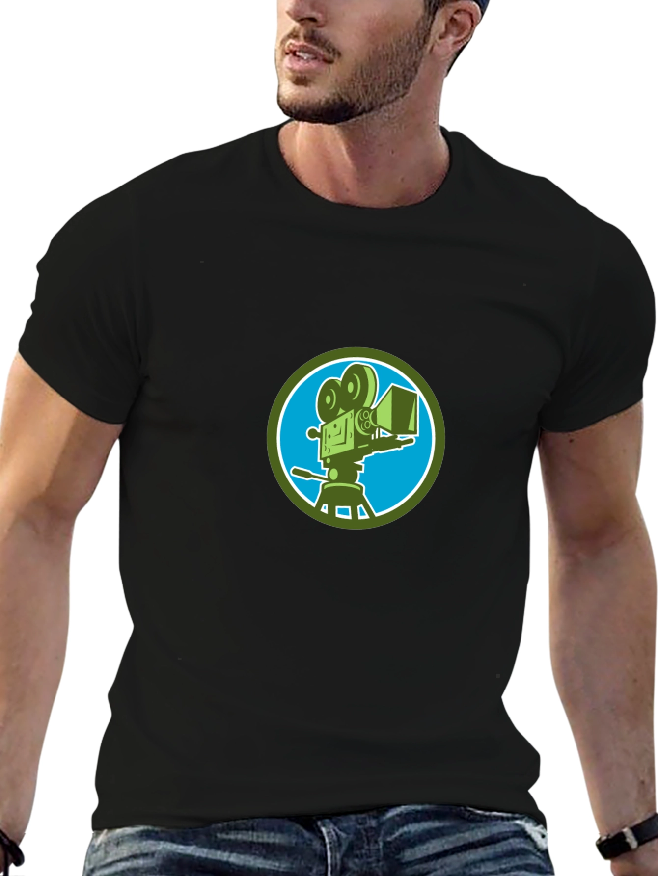 Retro Movie Camera T-Shirt