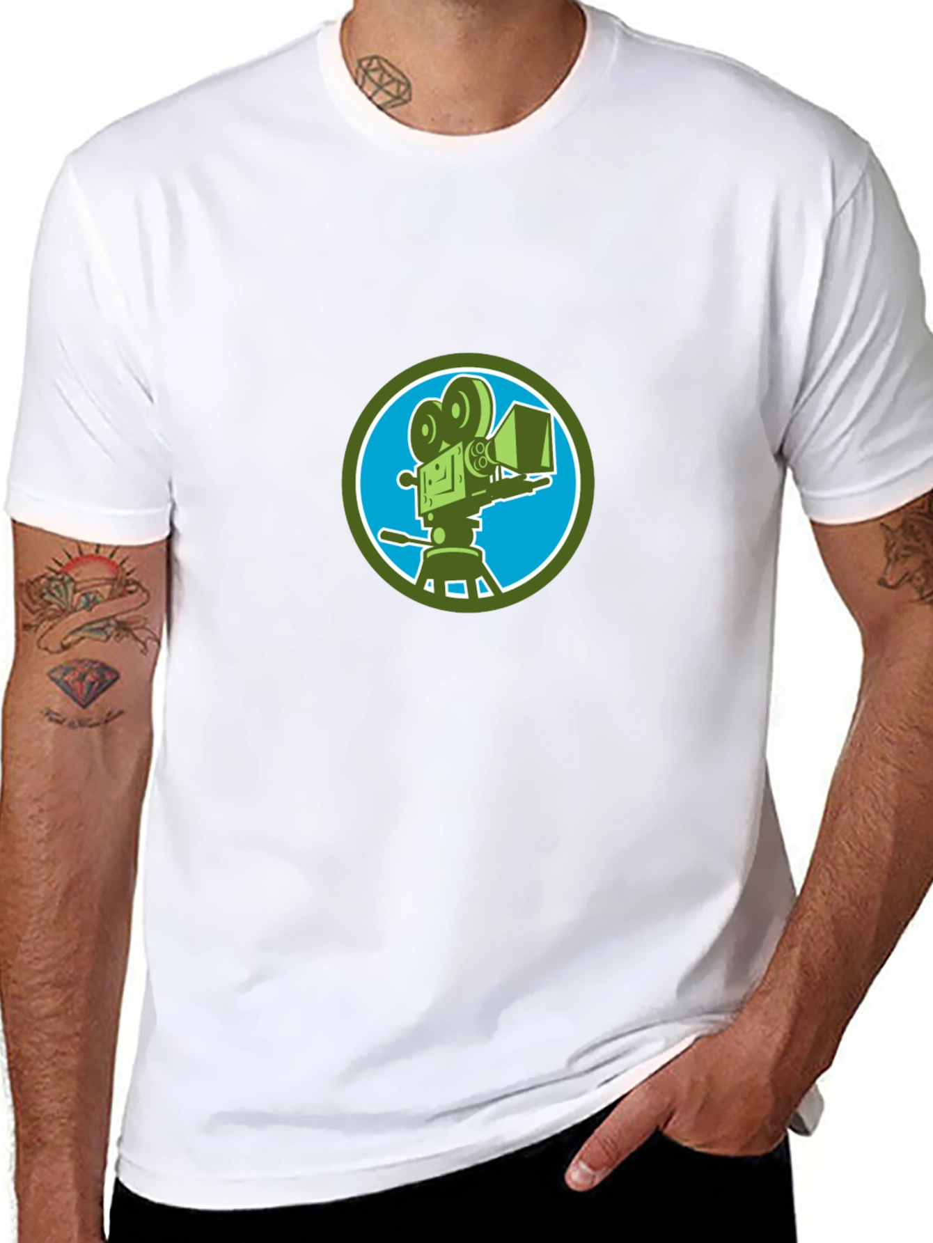 Retro Movie Camera T-Shirt