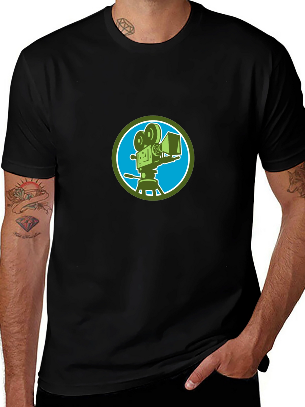 Retro Movie Camera T-Shirt