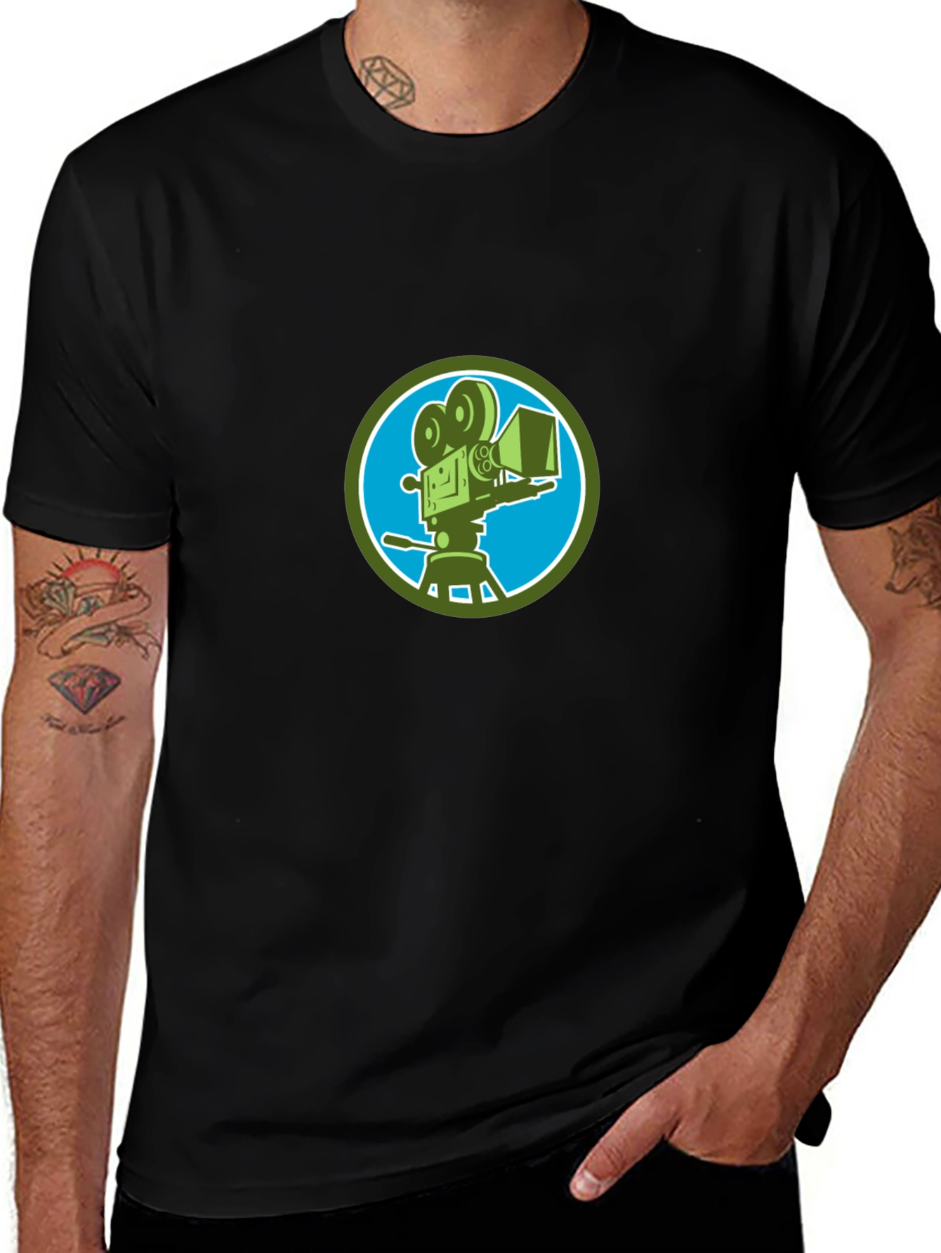Retro Movie Camera T-Shirt