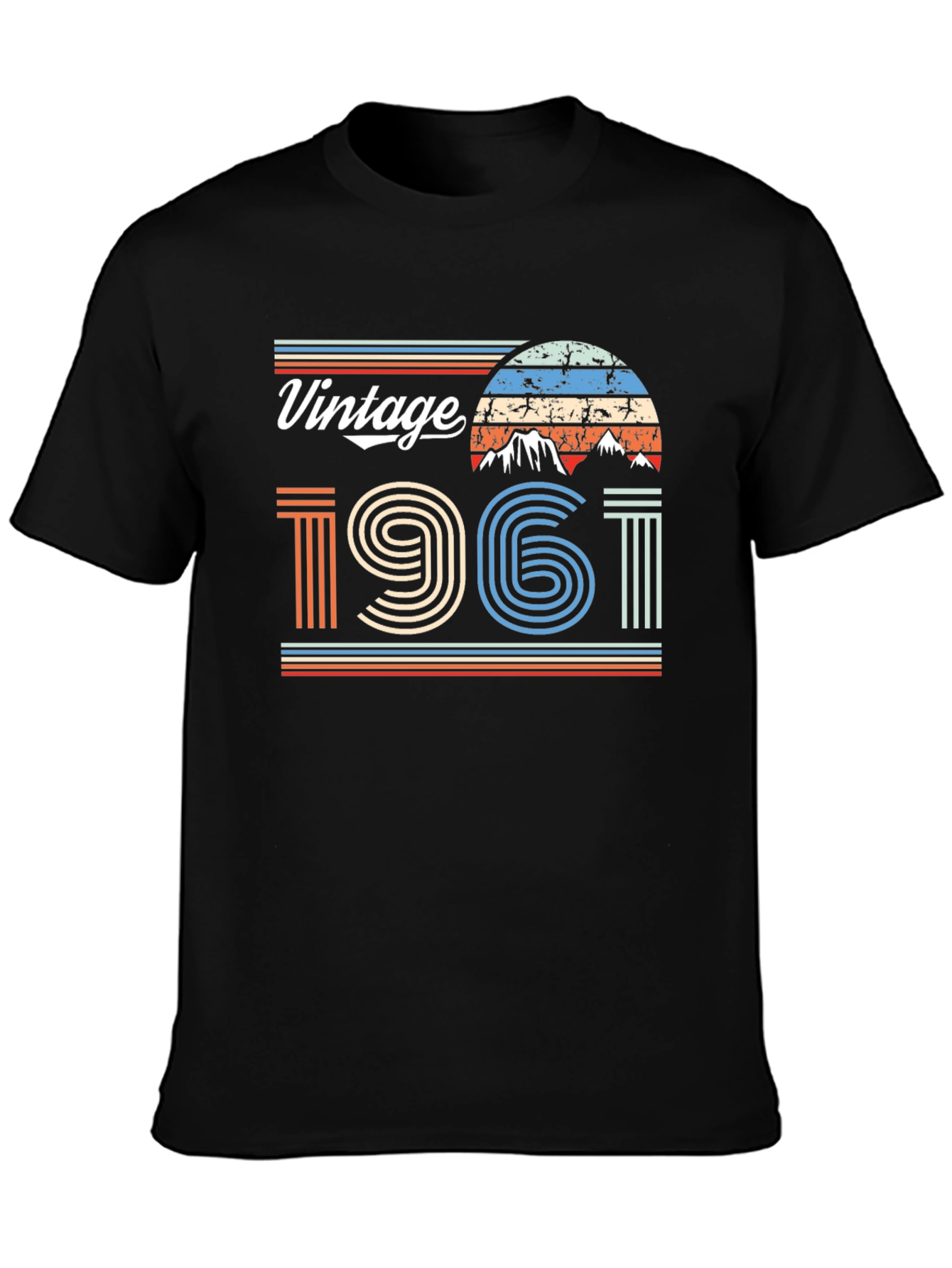 Vintage 1961 Graphic Tee - Retro Style T-Shirt