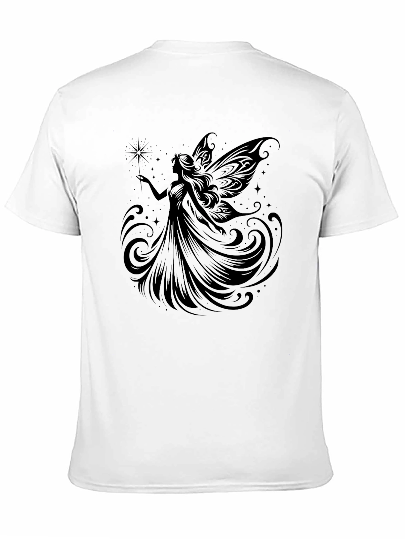 Enchanted Fairy Graphic Tee - Black