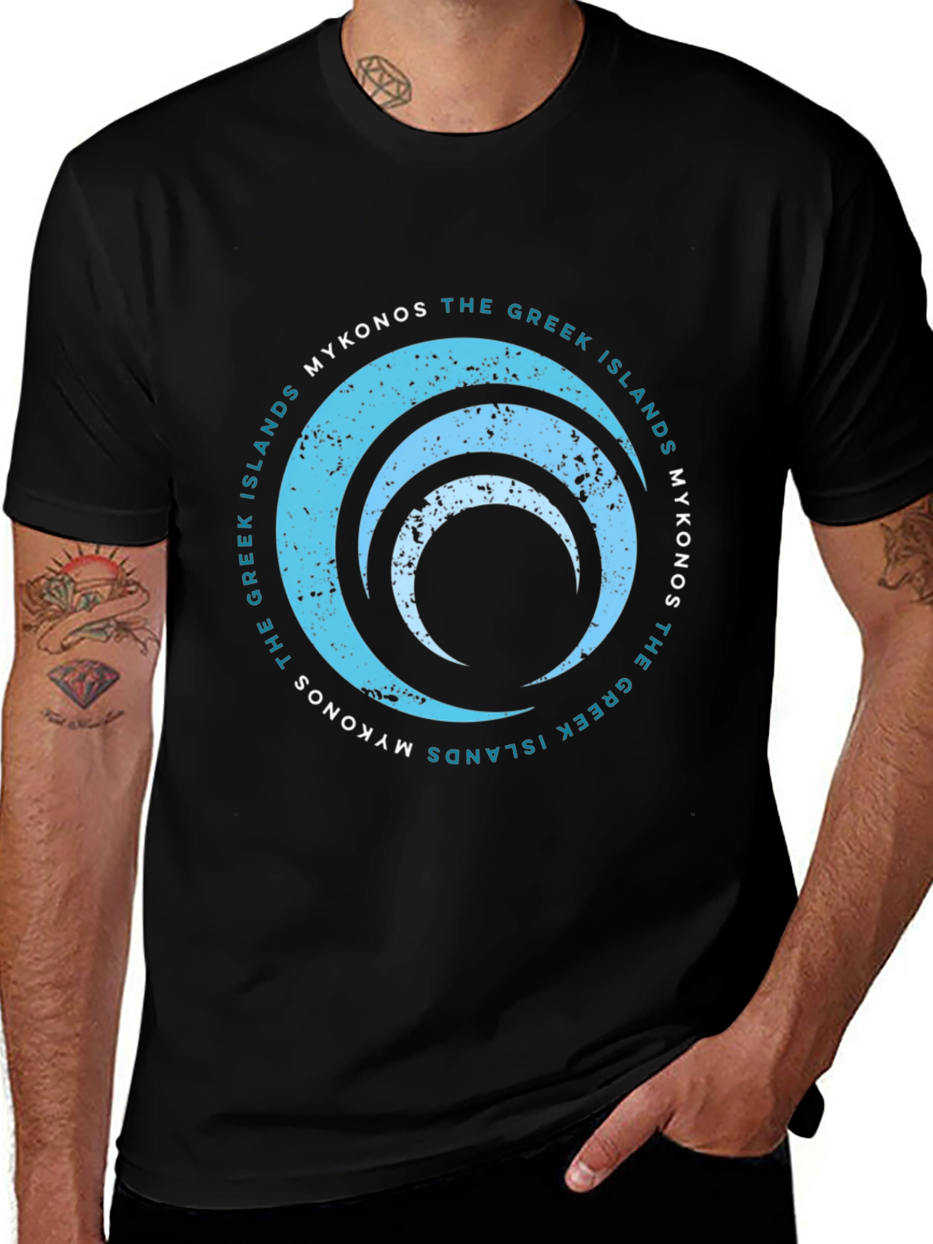 Mykonos Greek Islands Graphic T-Shirt