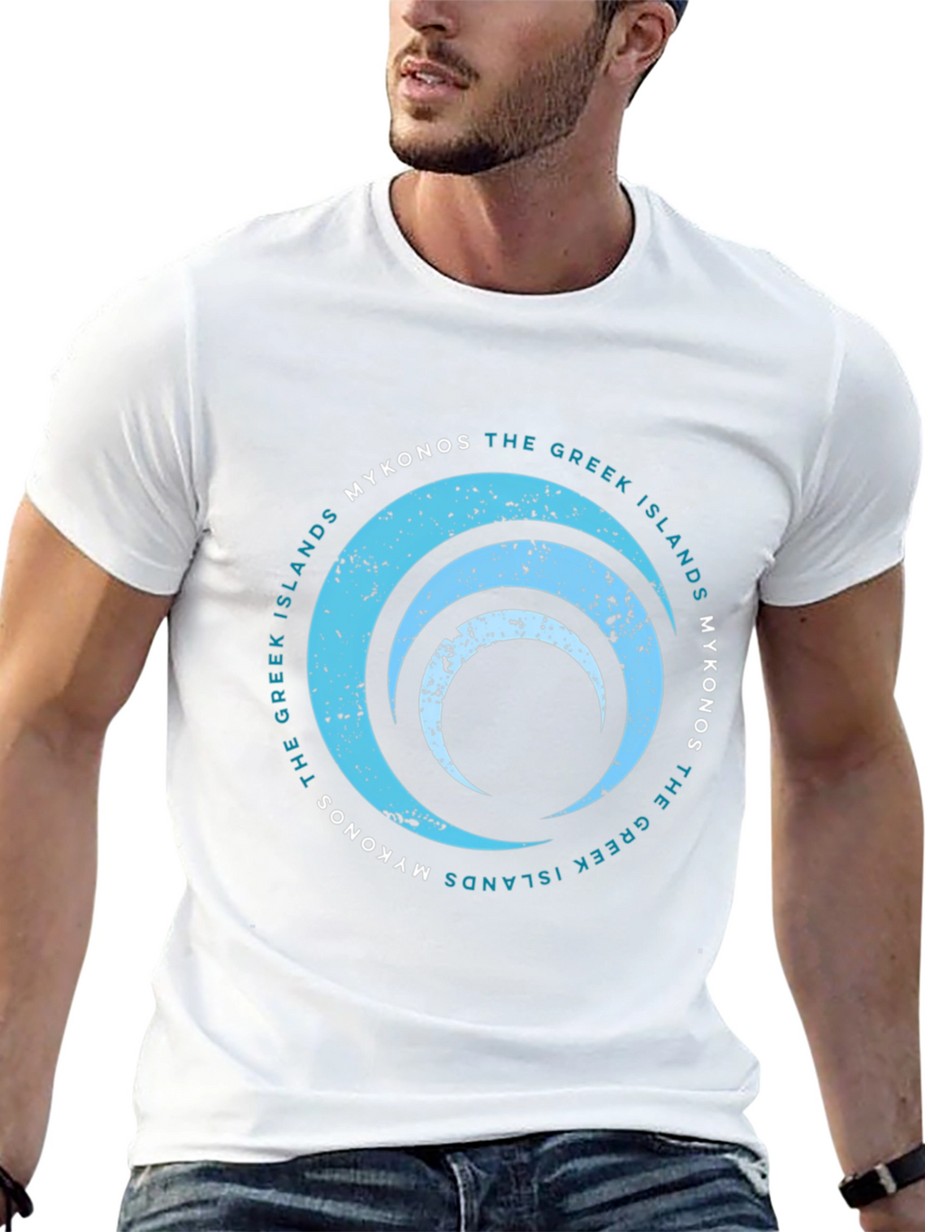 Mykonos Greek Islands Graphic T-Shirt