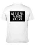 Fashion Victims Black Graphic T-Shirt