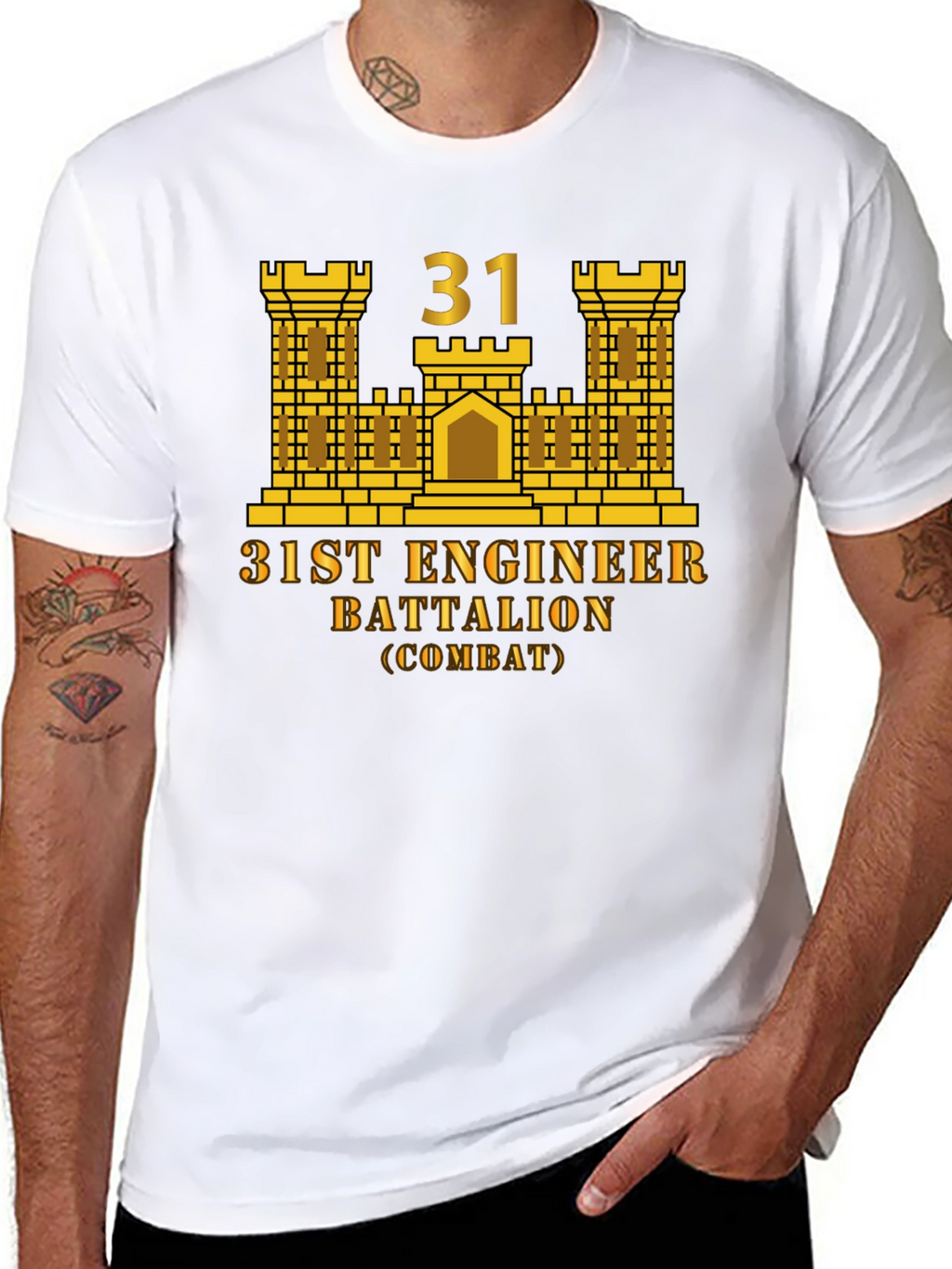 31st Engineer Battalion T-Shirt - Combat Unit Pride
