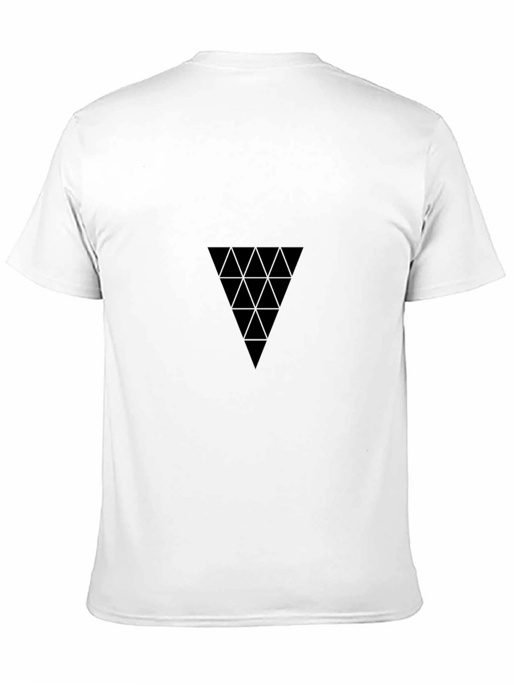 Geometric Triangle Black T-Shirt