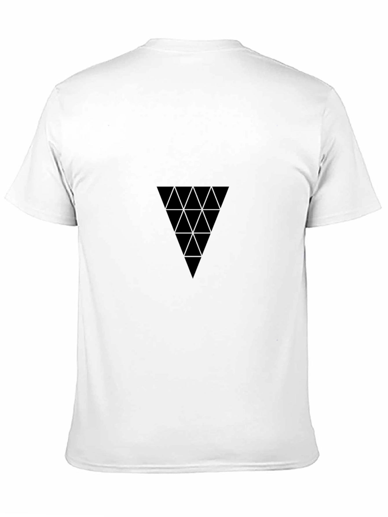 Geometric Triangle Black T-Shirt
