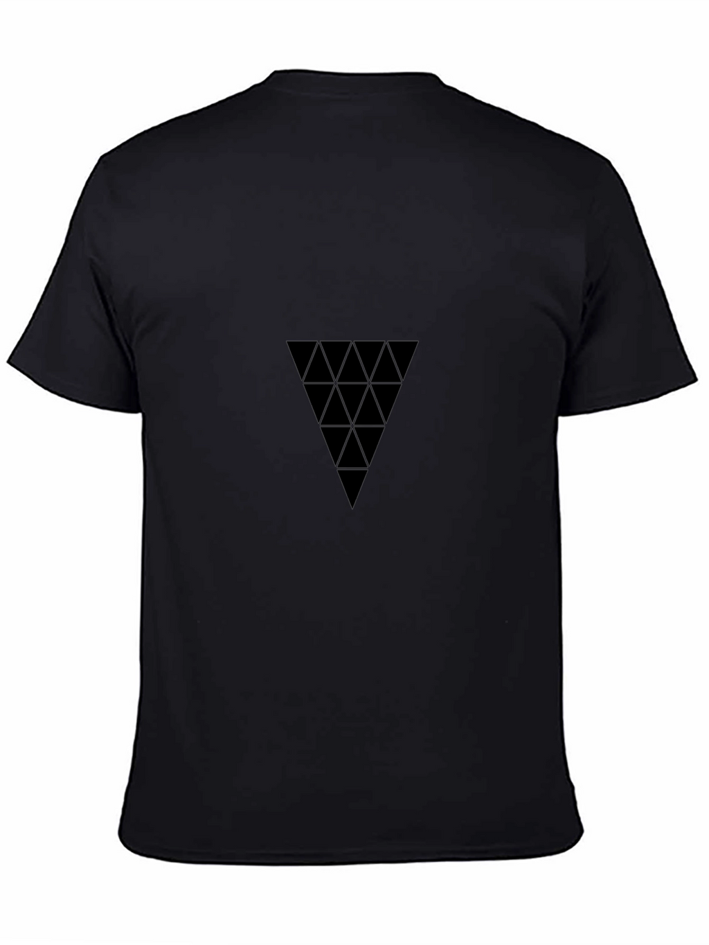 Geometric Triangle Black T-Shirt