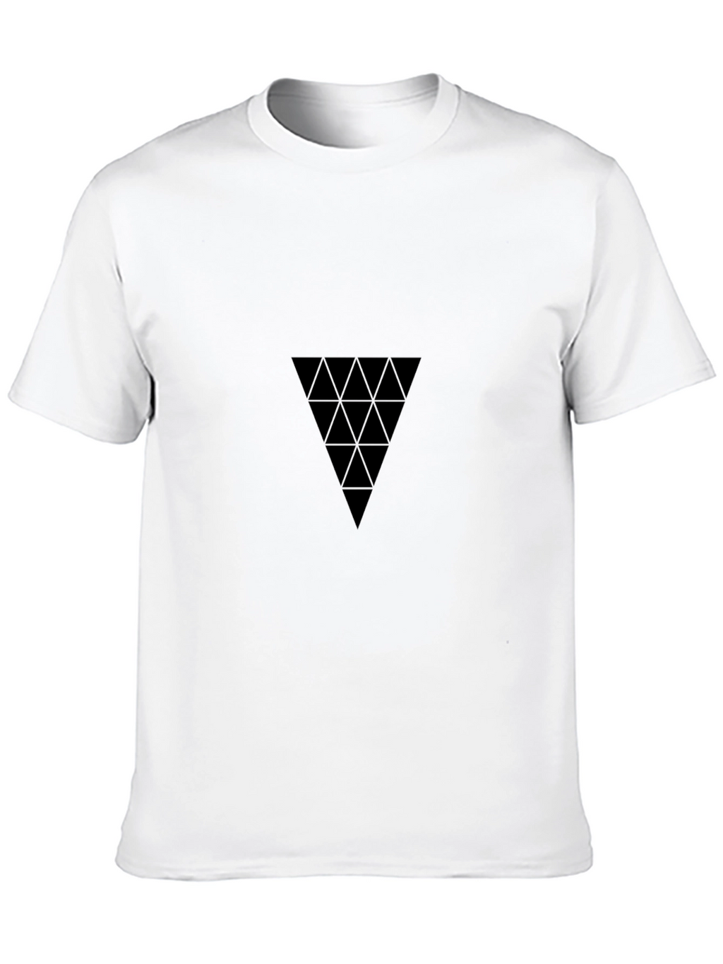 Geometric Triangle Black T-Shirt
