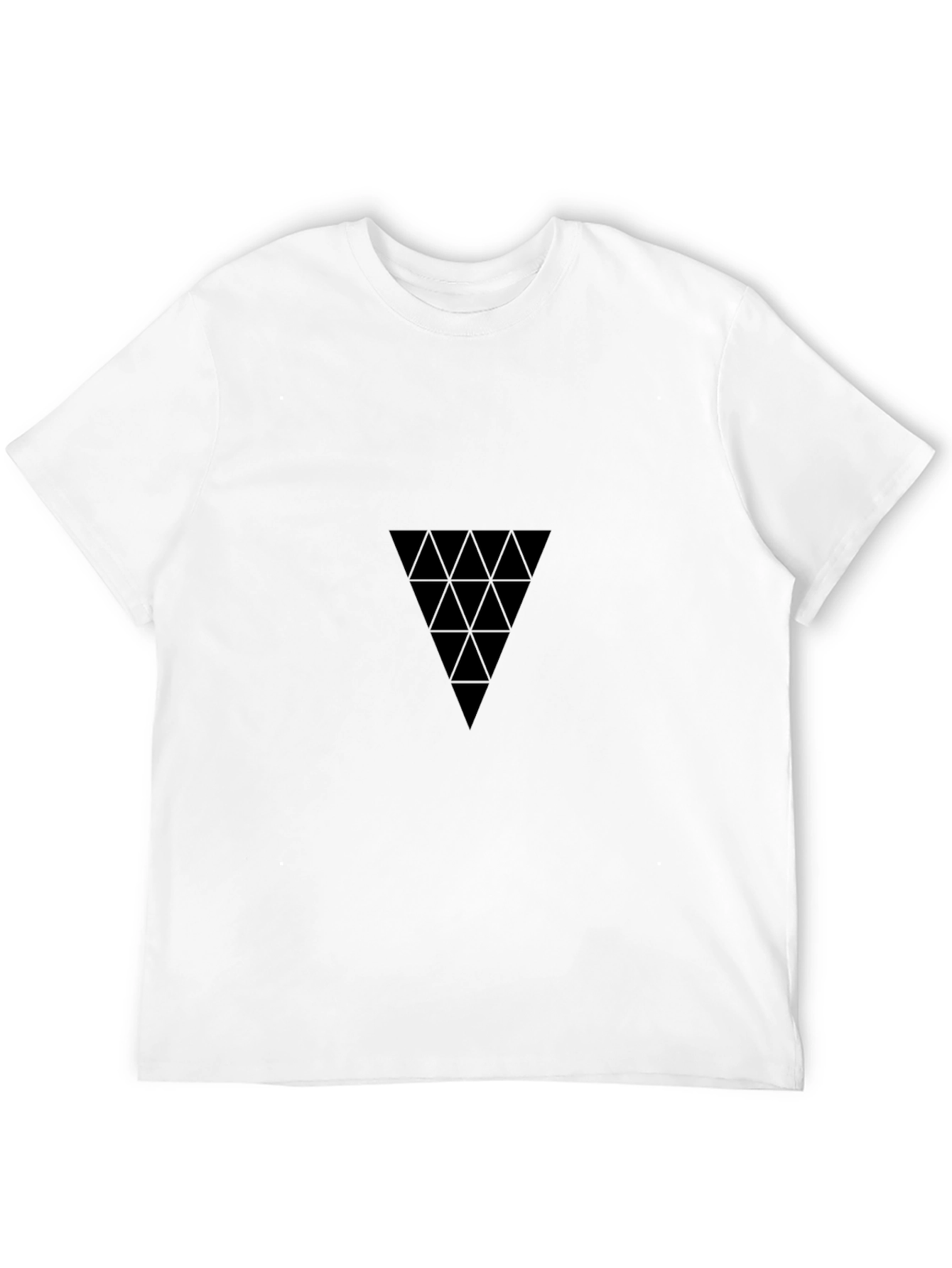 Geometric Triangle Black T-Shirt