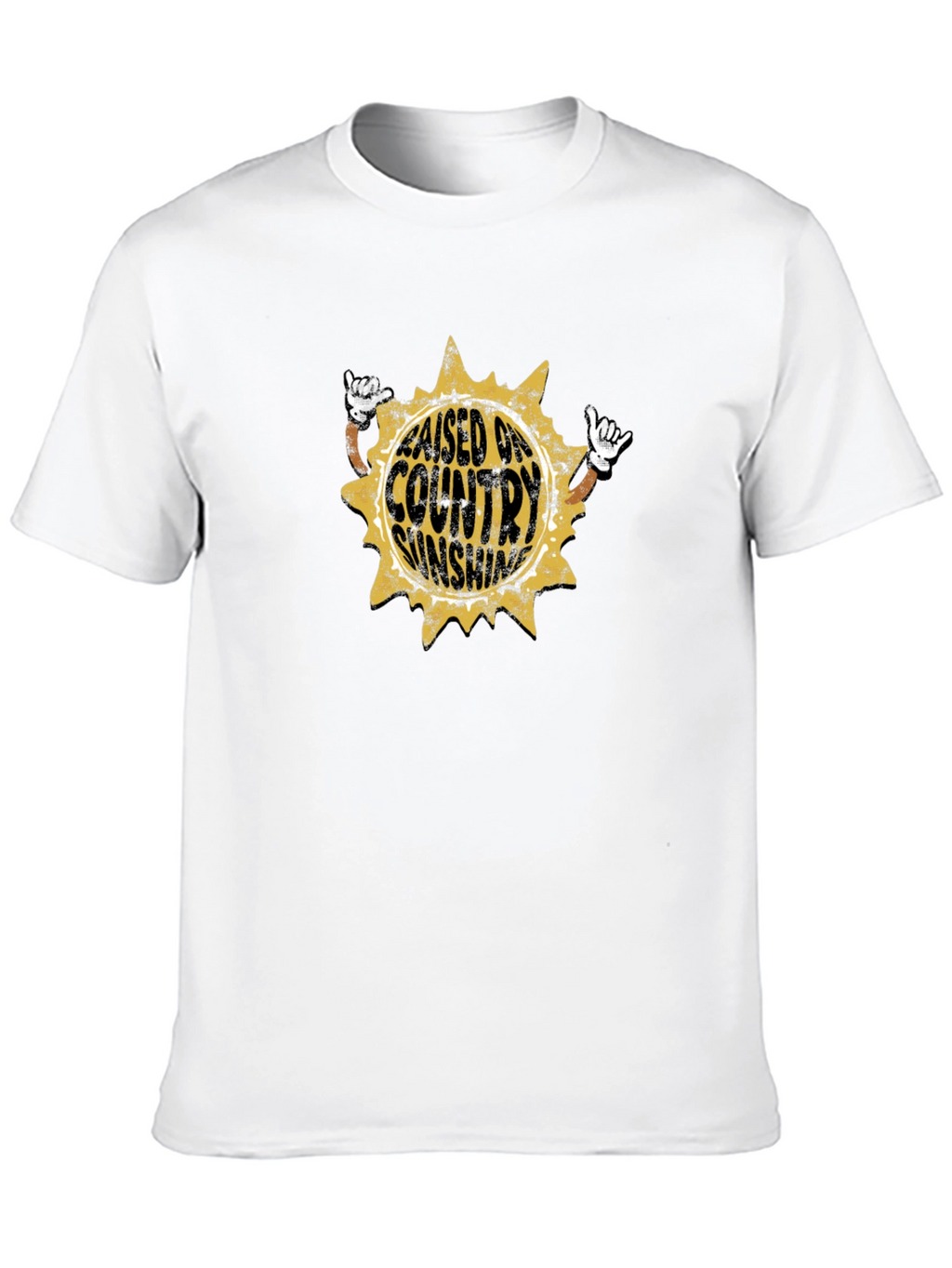 Raised on Country Sunshine Black Tee