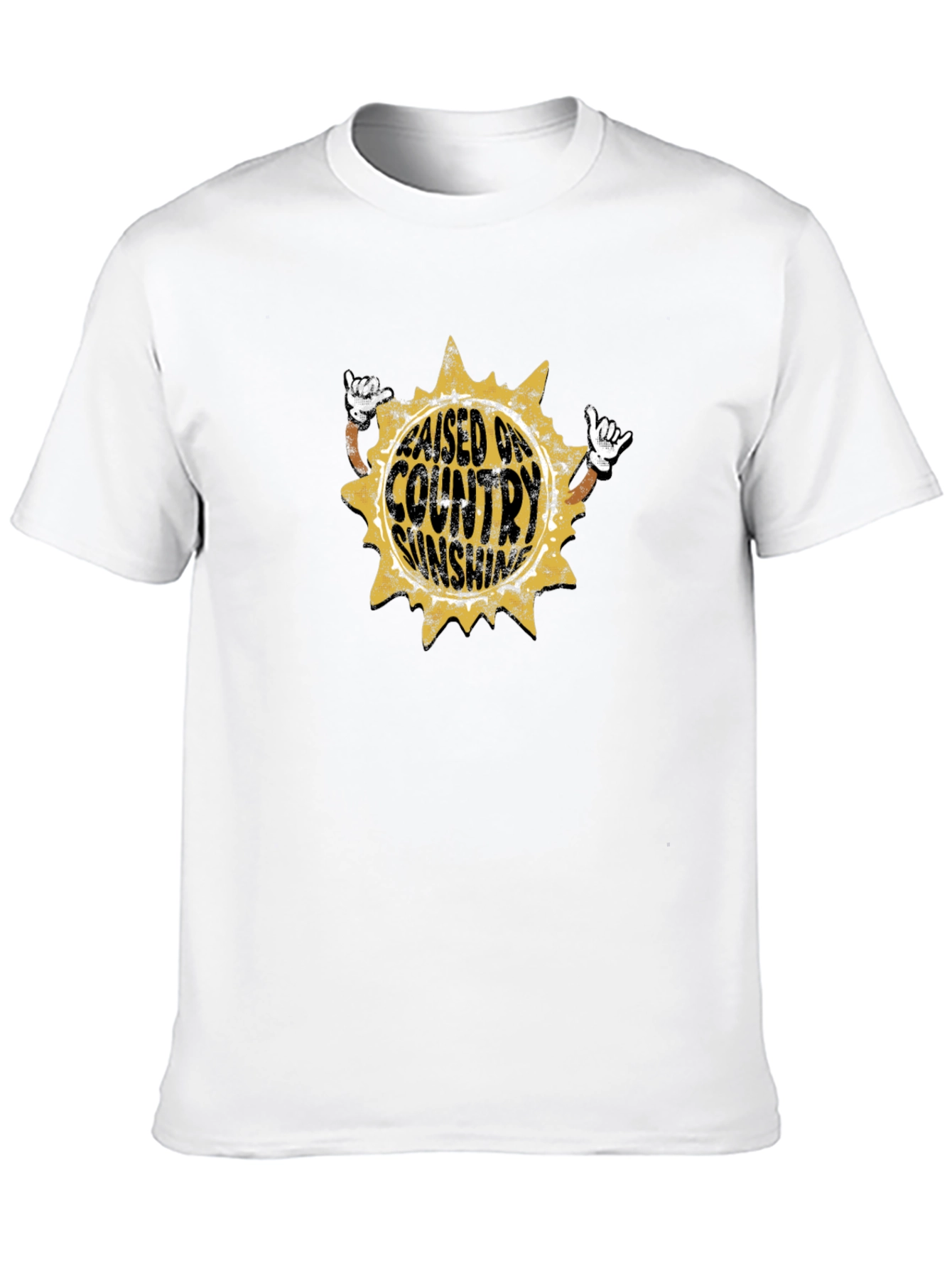 Raised on Country Sunshine Black Tee
