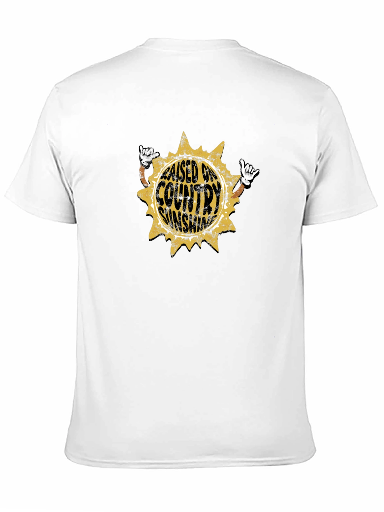 Raised on Country Sunshine Black Tee