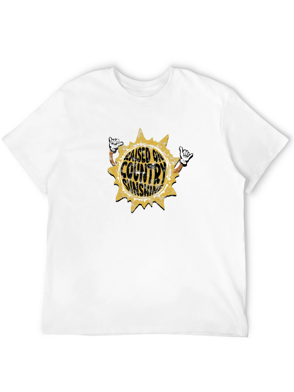 Raised on Country Sunshine Black Tee