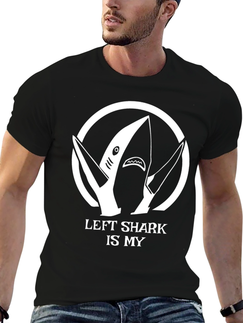Left Shark T-Shirt - Funny Shark Design