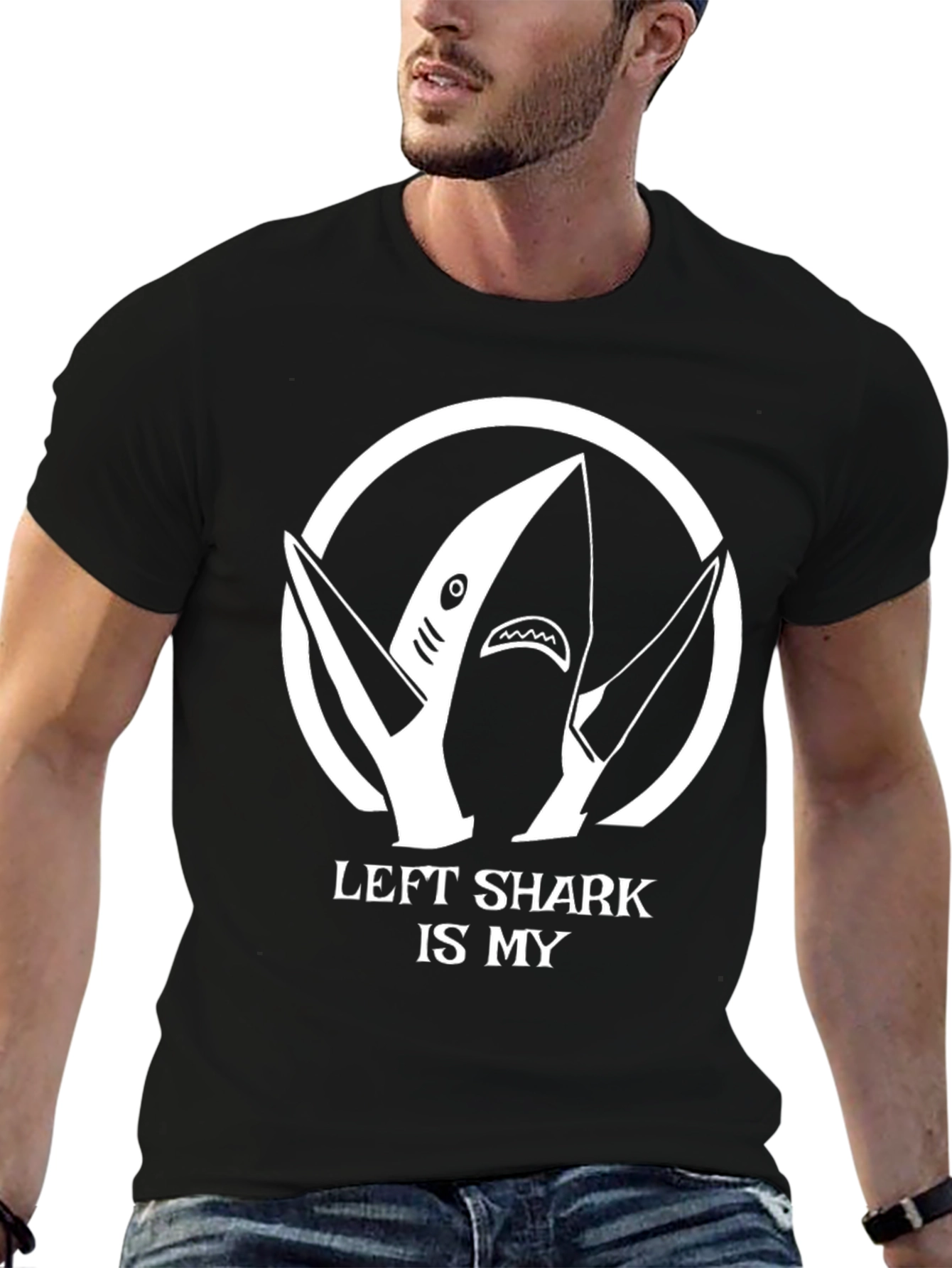 Left Shark T-Shirt - Funny Shark Design