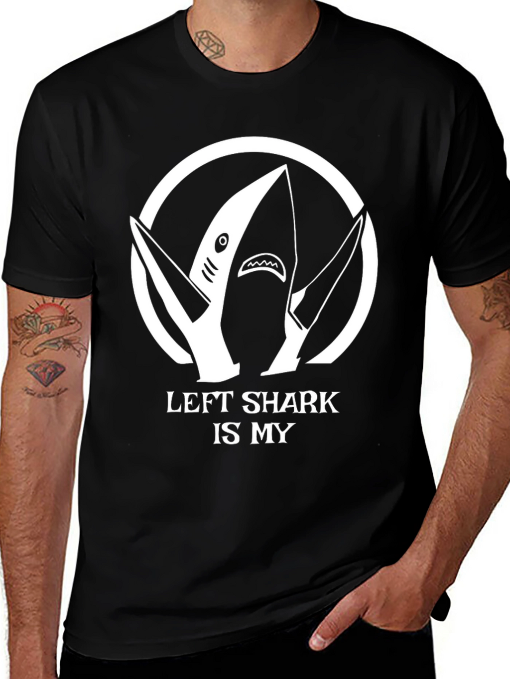Left Shark T-Shirt - Funny Shark Design