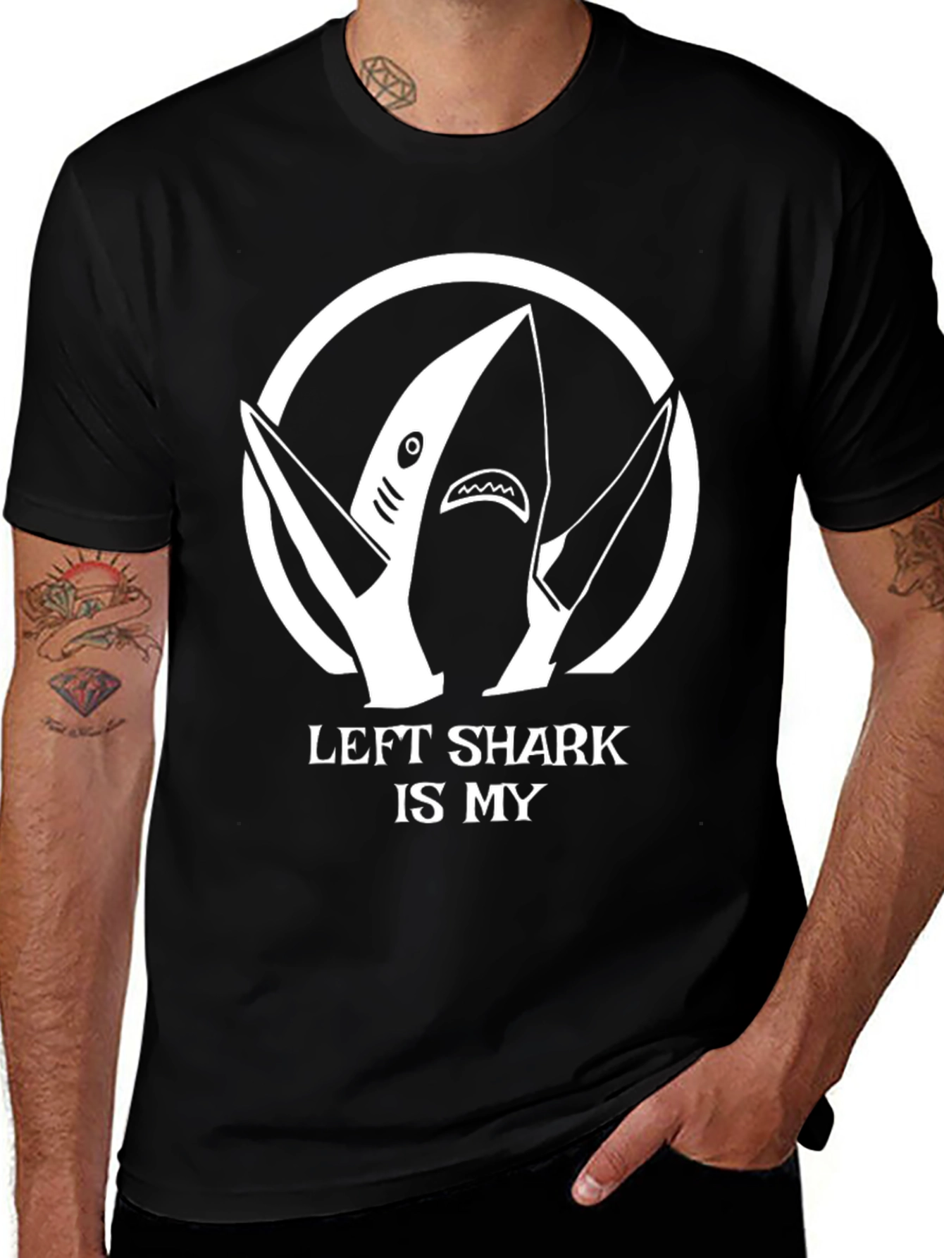 Left Shark T-Shirt - Funny Shark Design